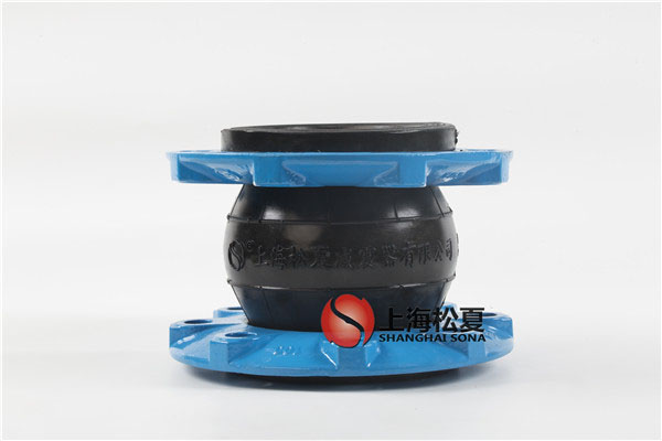 DN100球墨法蘭內襯四氟橡膠避震喉耐強酸強堿高清實拍圖
