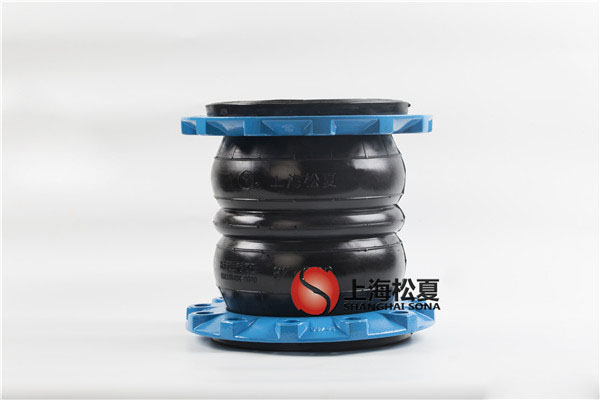 DN200球墨法蘭三元乙丙雙球體橡膠軟接頭耐高溫
